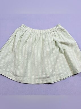 American Eagle Sage Green Pinstripe A-Line Mini Skirt NWT Size S